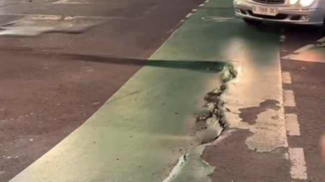 Heboh Jalan Anjlok di Sudirman, Bina Marga: Bekas Proyek Pipa Limbah