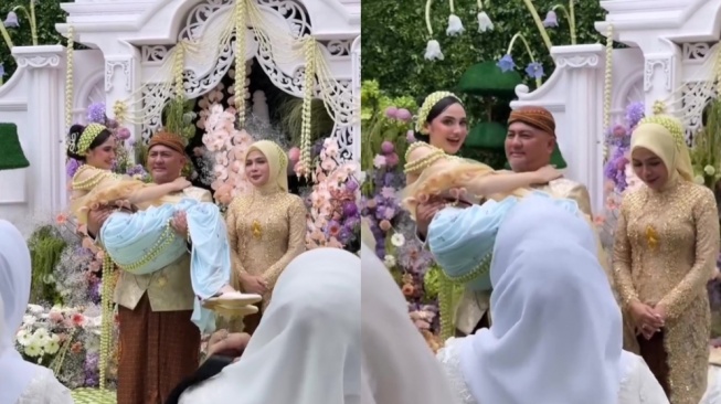Ketulusan Ayah Sambung Syifa Hadju, Gendong di Siraman Meski Tak Jadi Wali Nikah
