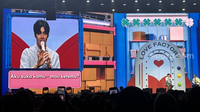 Kim Seon Ho sukses menggelar fan meeting &lsquo;Love Factory&rsquo; di Indonesia Convention Exhibition (ICE), BSD City, Tangerang pada Sabtu, 25 April 2026 [Suara.com/Sumarni]