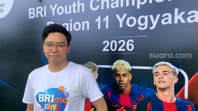 Ketua panitia BRI Youth Champions League di Yogyakarta, Daffa Sultansyah. (Suara.com/Irwan Febri)