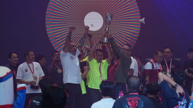 Bangka Belitung B dan Sulawesi Selatan Angkat Trofi Kejurnas Turnamen ORADO 2026 (Suara.com/Adie Prasetyo Nugraha).