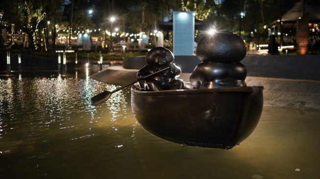 Art Jakarta Gardens sudah menjadi pelantar atau platform kegiatan seni rupa dengan karakternya yang khas: acara pameran seni rupa terpadu di area taman terbuka. (Dok: Art Jakarta Gardens)