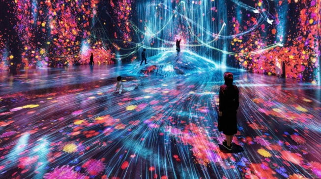 Suasana teamLab Planets Digital Art Museum. (Source by: https://www.teamlab.art/)