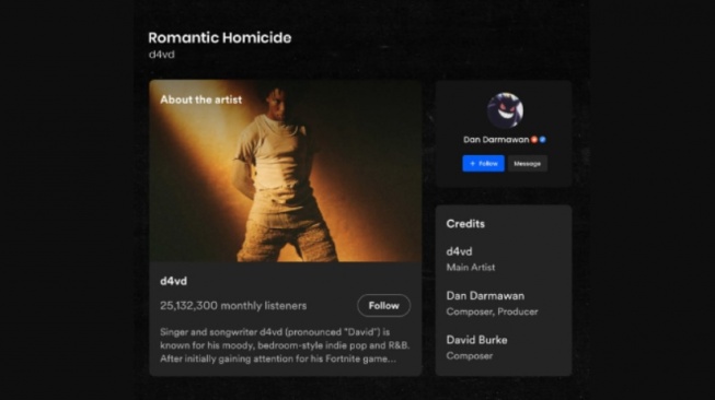 Sosok Dan Darmawan, Musisi Lokal yang Namanya Mencuat di Tengah Kasus Penyanyi D4vd