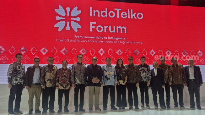 IndoTelko Forum di Jakarta, Rabu (29/4/2026). [Suara/Dythia]