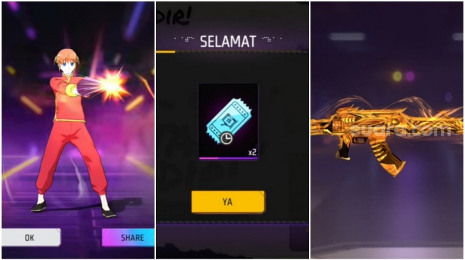 63 Kode Redeem FF Max Terbaru 29 April 2026: Sikat Luck Royale, AK47 Golden, dan Kagura