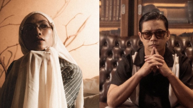 Feby Putri dan penyanyi Malaysia Noh Salleh [Tumbuh Records]