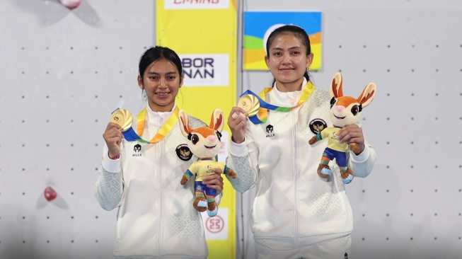 Desak/Kadek Pecahkan Rekor Dunia, Panjat Tebing Indonesia Rebut Emas Speed Relay di Sanya 2026