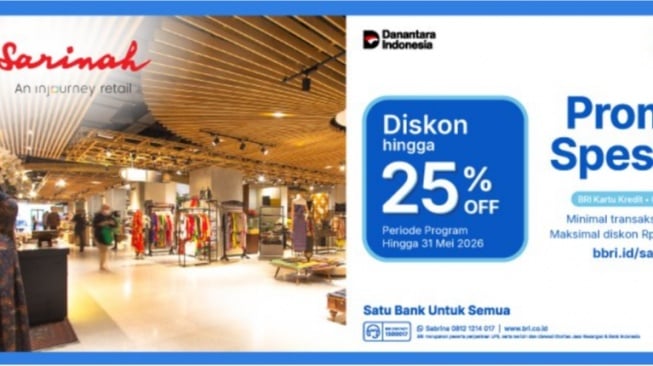 Spesial Promo di Sarinah dengan BRI Kartu Kredit (BRI)