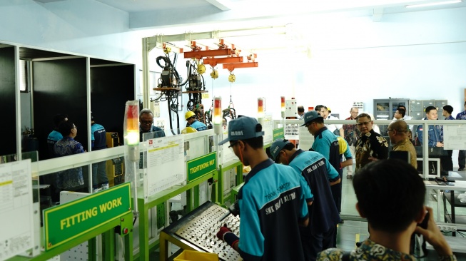 Para siswa di smk binaan Daihatsu. (Foto: ADM)