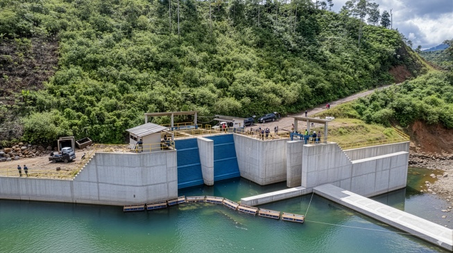 Energi Terbarukan Mini Hydro milik PT TBS Energi Utama Tbk. (TOBA). [Dok TOBA].