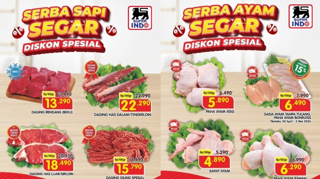 Promo Superindo hari ini, Jumat, 1 Mei 2026 (Instagram/infosuperindo)