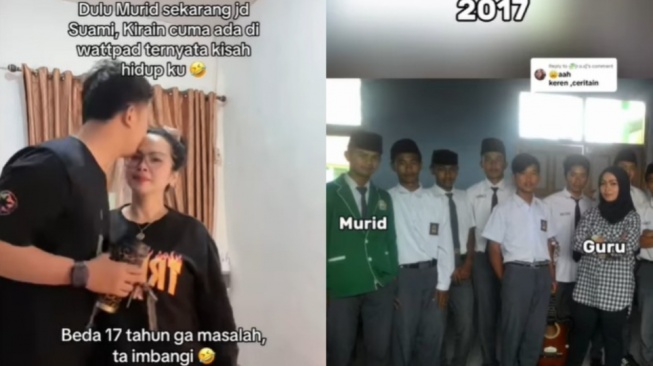 Bukan Fiksi, Viral Ibu Guru Menikah dengan Bekas Muridnya Sendiri