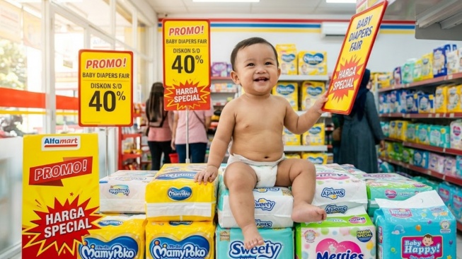 Promo Alfamart Baby Diapers Fair 3 Mei 2026: Diskon Popok Bayi Hingga 40 Persen, Cek Daftar Harganya
