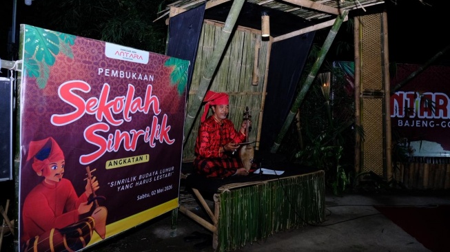 Tradisi tutur Sinrilik mulai diperkuat di Kabupaten Gowa lewat sekolah [SuaraSulsel.id/Istimewa]