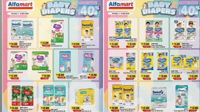 Promo Alfamart popok Bayi diskon hingga 40 persen (Instagram)