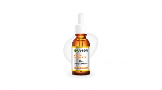 GARNIER Serum Bright Complete Overnight PURE VITAMIN C Night Serum (Shopee)