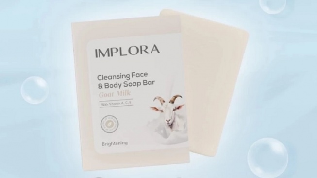 Implora Cleansing Face & Body Soap Bar - Goat Milk (Shopee)