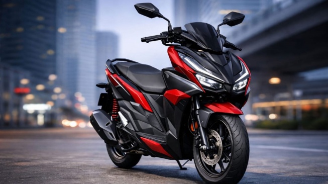 Ilustrasi Honda Click 160 atau Honda Vario 160 terbaru yang kabarnya akan memiliki varian street dan dibekali fitur Honda RoadSync. (Foto: Ist)