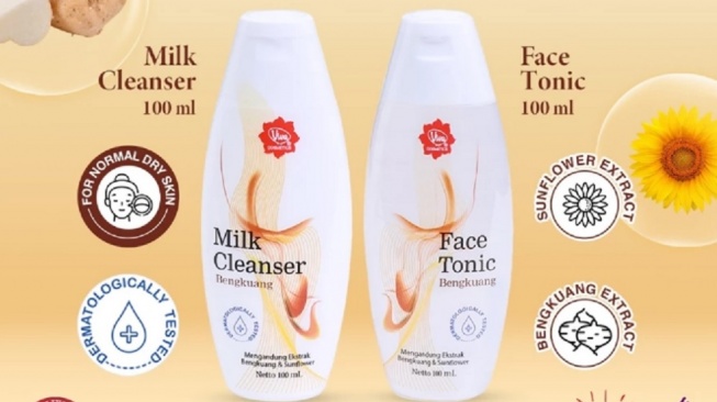 Milk Cleanser dan Face Tonic Bengkuang (Shopee)