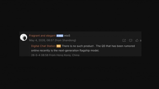 Bocoran sanggahan dari Xiaomi soal kehadiran Mix 5. [Gizmochina]