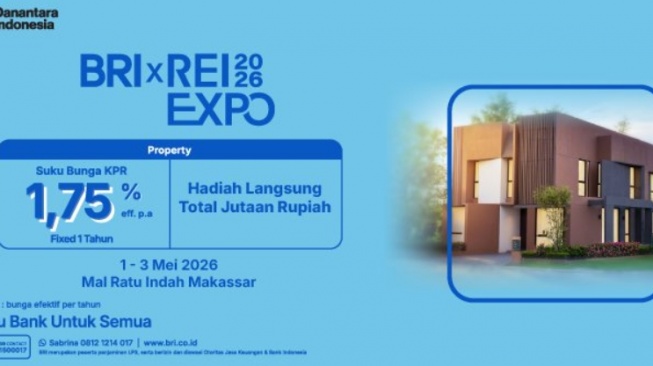 Wujudkan Rumah Impian di BRI x REI Expo 2026, Tawarkan Bunga KPR Mulai 1,75 Persen