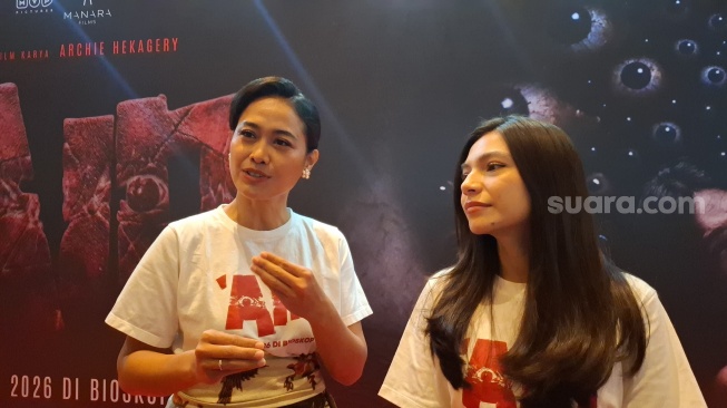 Jumpa pers film Ain di Epicentrum, Jakarta Selatan pada Kamis, 29 April 2026. [Suara.com/Rena Pangesti]
