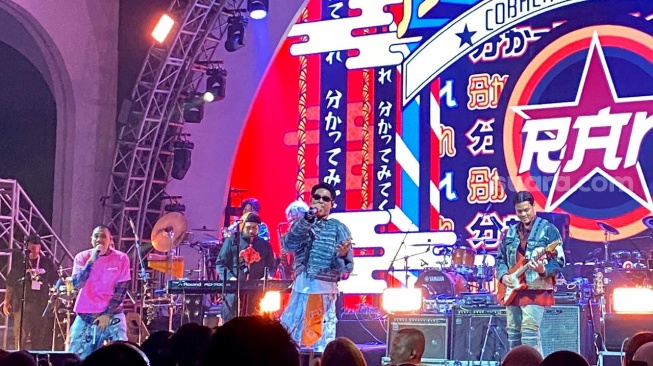 RAN membawakan lagu J-Rocks di OTW Pestapora di Bengkel Space SCBD, Jakarta Selatan, pada Minggu, 3 Mei 2026. [Suara.com/Tiara Rosana]