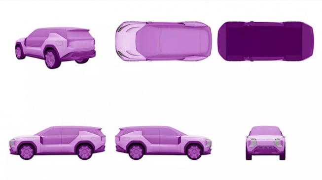 Desain boxy mobil Mitsubishi yang bakal hadir dalam waktu dekat (DJKI)