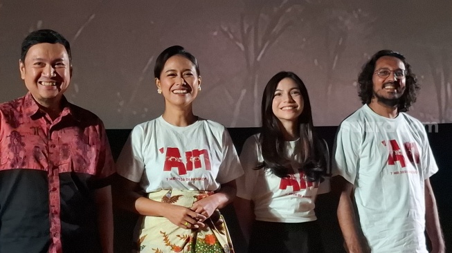 Jumpa pers film Ain di Epicentrum, Jakarta Selatan pada Kamis, 29 April 2026. [Suara.com/Rena Pangesti]