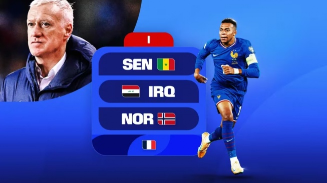 Simak profil lengkap Timnas Prancis, raksasa sepak bola Eropa yang siap mendominasi Piala Dunia dengan skuad mewah dan ambisi besar untuk meraih gelar juara dunia ketiga. (FIFA)