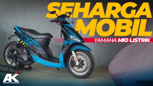 Atenx Katros Ubah Mio 2003 Jadi Motor Listrik, Tenaga Setara Motor 400 cc!