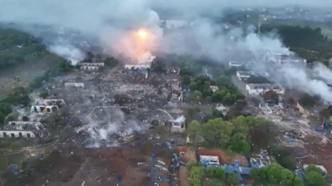 Ledakan Pabrik Kembang Api di China Tewaskan 21 Orang, Puluhan Luka-luka