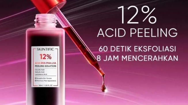 Peeling serum untuk flek hitam. (Shopee)