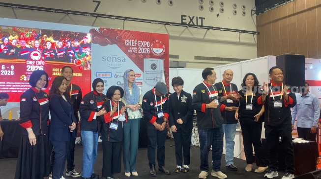 Indonesian Chef Association (ICA) resmi membuka Chef Expo 2026 di NICE PIK, Jakarta pada Rabu, 6 Mei 2026. [Suara.com/Tiara Rosana]