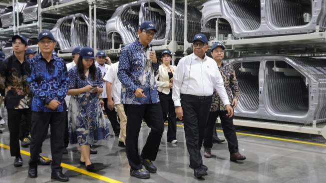 Wakil Menteri Ketenagakerjaan, Afriansyah Noor, di Cikarang, Bekasi, Selasa (5/5/2026). (Dok: Kemnaker)