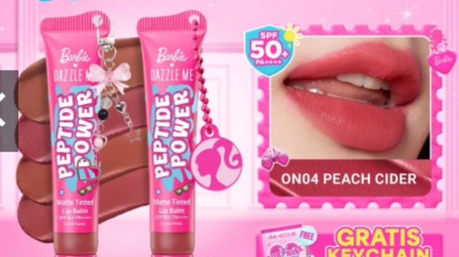 Dazzle Me Peptide Power Matte Tinted Lip Balm SPF 50+ PA++++. [Shopee]