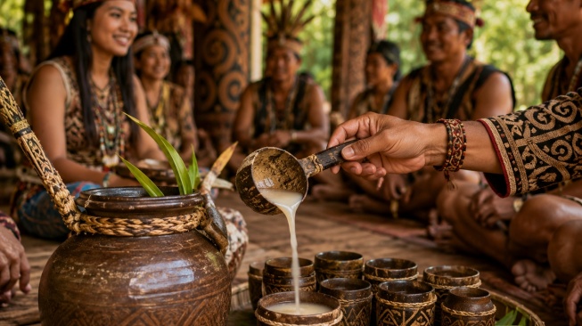 Mencoba Tuak Dayak: Minuman Tradisional yang Hanya Keluar Saat Pesta Panen Gawai