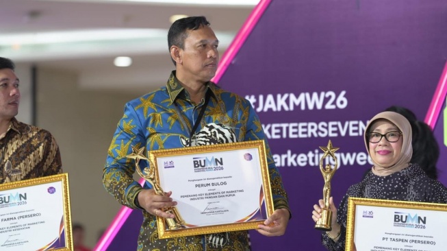 Perum Bulog berhasil meraih Pemenang Kategori BUMN Key Elements of Marketing Sektor Industri Pangan dan Pupuk. (Dok: Bulog)