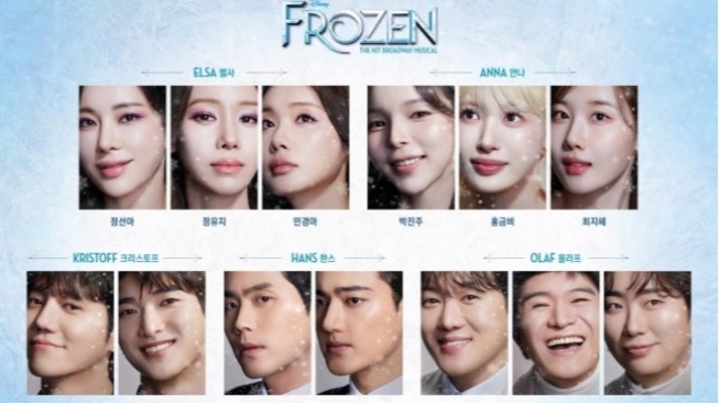 Tampil 13 Agustus, Musikal Frozen Korea Rilis Jajaran Pemain Utama