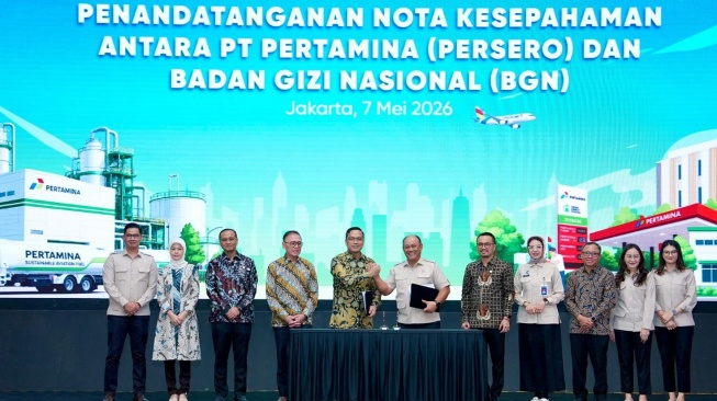Pertamina - Badan Gizi Nasional Bersinergi Menjadikan Minyak Jelantah sebagai Bahan Bakar Pesawat