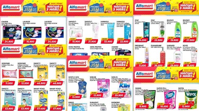 Promo JSM Alfamart 8-10 Mei 2026: Diskon Deterjen, Skincare, hingga Popok Mulai Rp6 Ribuan
