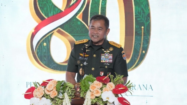 Kepala Staf Angkatan Darat (Kasad) Jenderal TNI Maruli Simanjuntak, M.Sc., selaku Pembina Utama Persit Kartika Chandra Kirana, pada peringatan HUT ke 80 organisasi Persit Kartika Chandra Kirana yang digelar di Expo Balai Kartini, Jakarta, Kamis (7/5/2026). (Ist)