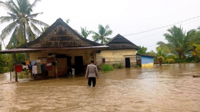 Curah Hujan Tinggi Picu Banjir di Kolaka, 188 Rumah Warga Terdampak