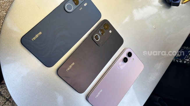 Peluncuran realme C100 Series di Jakarta, Kamis (7/5/2026). [Suara.com/Freesia] 