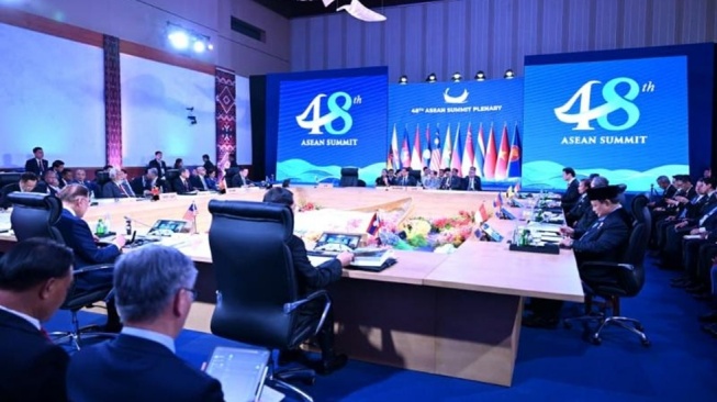 KTT ke-48 ASEAN di Cebu. (foto: Biro Pers Sekretariat Presiden)