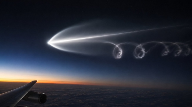 Dokumen UFO AS Bongkar Objek Misterius Berputar Spiral Pada Ketinggian 41 Ribu Kaki di Asia