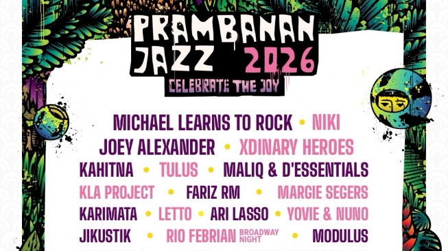 Prambanan Jazz Festival 2026 Umumkan Line Up Terbaru, Ini Daftar Penampil Hari Pertama hingga Ketiga