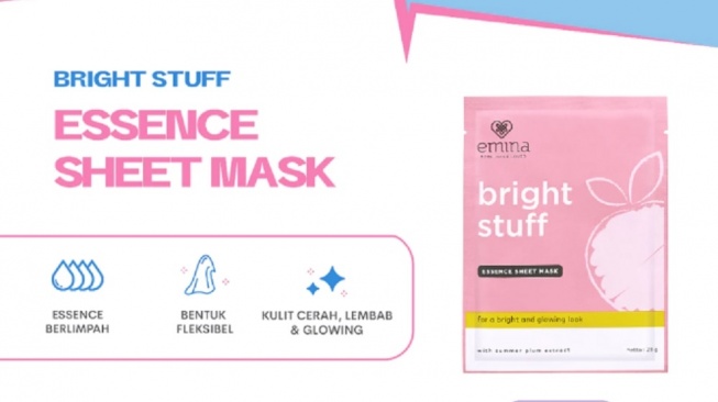 Emina Bright Stuff Essence Sheet Mask (Shopee)