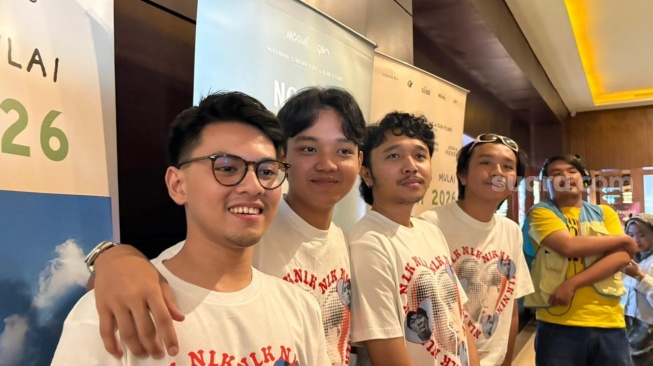 Pemain dan kru film Nobody Loves Kay dalam konferensi pers di kawasan Senayan, Jakarta Pusat pada Senin, 11 Mei 2026 [Suara.com/Tiara Rosana].